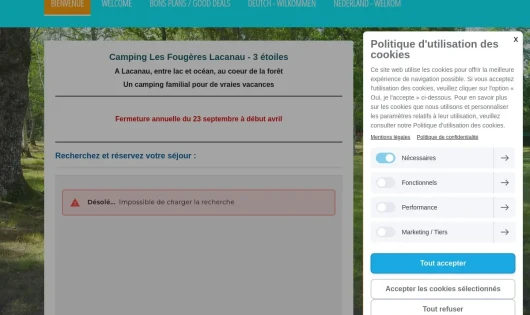 CAMPING LES FOUGERES LACANAU