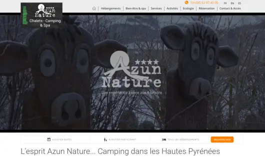 ♣ CHALET-CAMPING AZUN NATURE (CLEF VERTE)