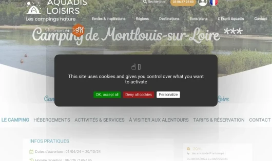CAMPING DE MONTLOUIS-SUR-LOIRE - AQUADIS LOISIRS
