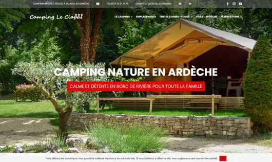 ♣CAMPING LE CLAPAS (CLEF VERTE)